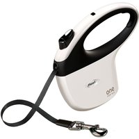 Flexi one Rollleine in weiß/schwarz 5 m