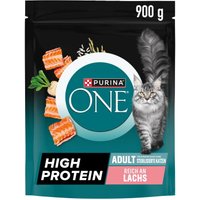 Purina ONE Trockenfutter Katze High Protein 900g Lachs
