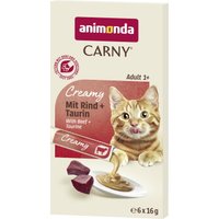 animonda Carny Cream 6x16g Rind und Taurin 6x16 g