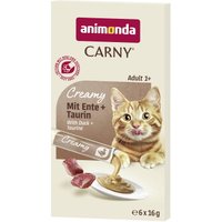animonda Carny Cream 6x16g Ente und Taurin 6x16 g
