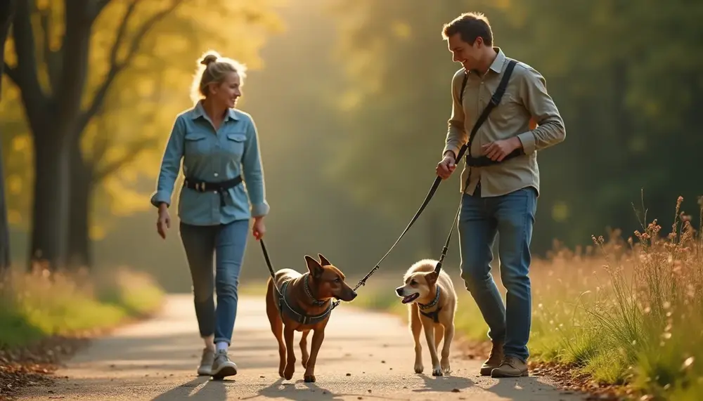 Hundeleine mit Hüftgurt: Freihändiges Gehen und Laufen mit dem Hund