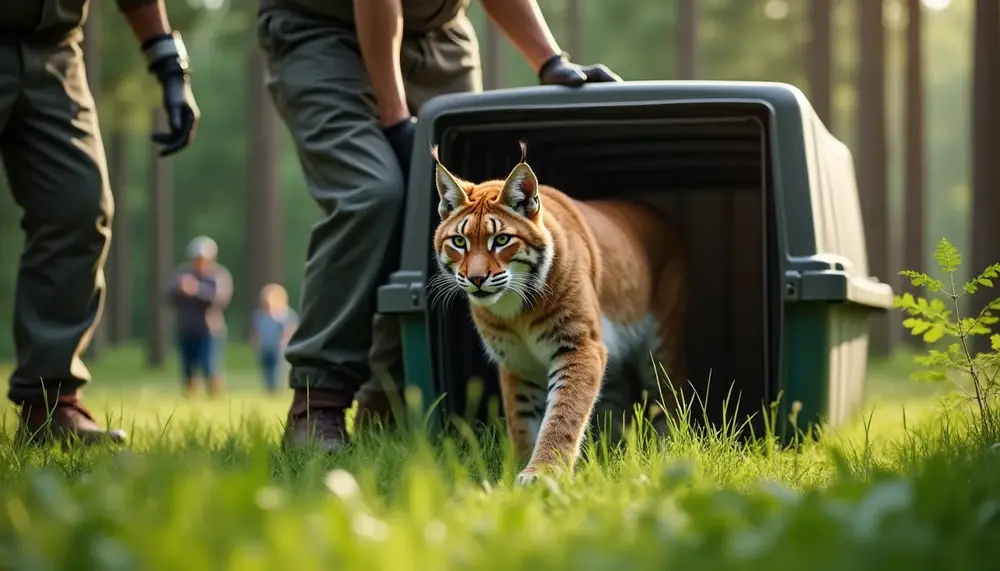 luchs-baron-wird-im-thueringer-wald-ausgewildert-tierschutzaktionen-und-proteste-bundesweit