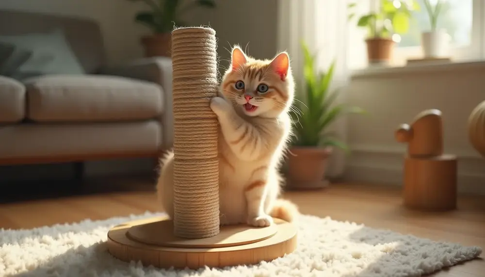 Vorteile eines Kratzbaums ohne Stoff für Ihre Katze